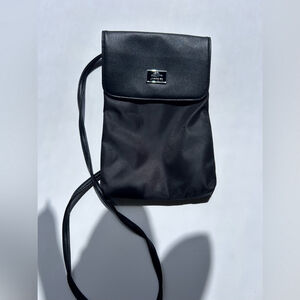 Roots Black Crossbody Travel Purse Bag